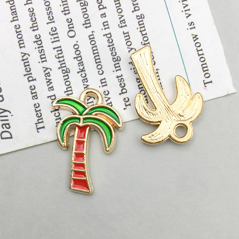 1 dripping oil coconut tree 13*18mm-1g-9912