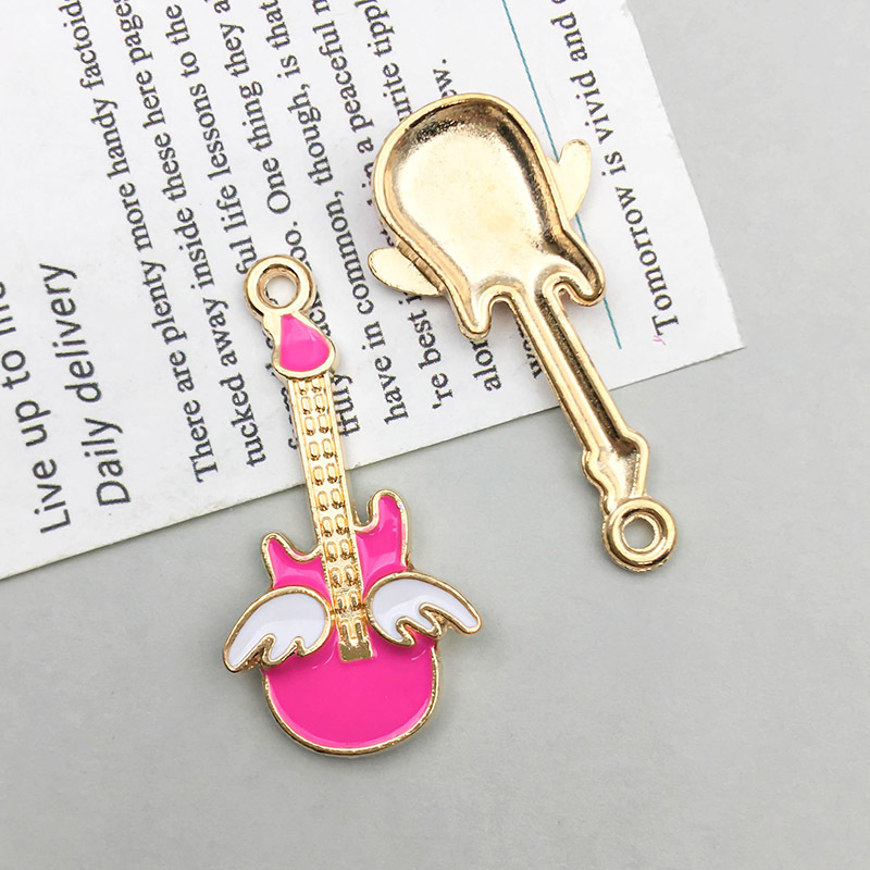 1 dripping pink guitar wings 16*32mm-1.8g-12316