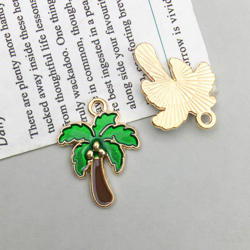 1 dripping oil coconut tree 15*19mm-1.2g-13528