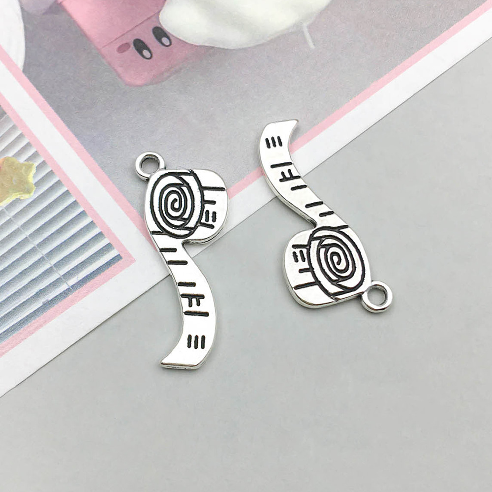 1 ancient silver tape measure 10*27mm-1.5g-8710