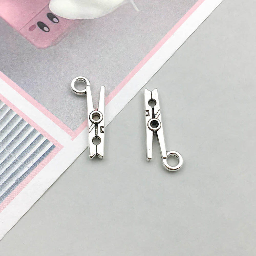 1 ancient silver clip 5*15mm-0.6g-11319