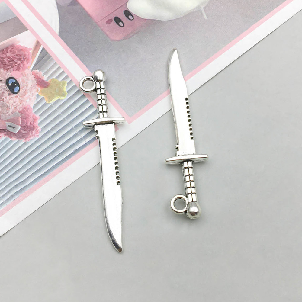 1 ancient silver dagger 10*44mm-1.6g-11333