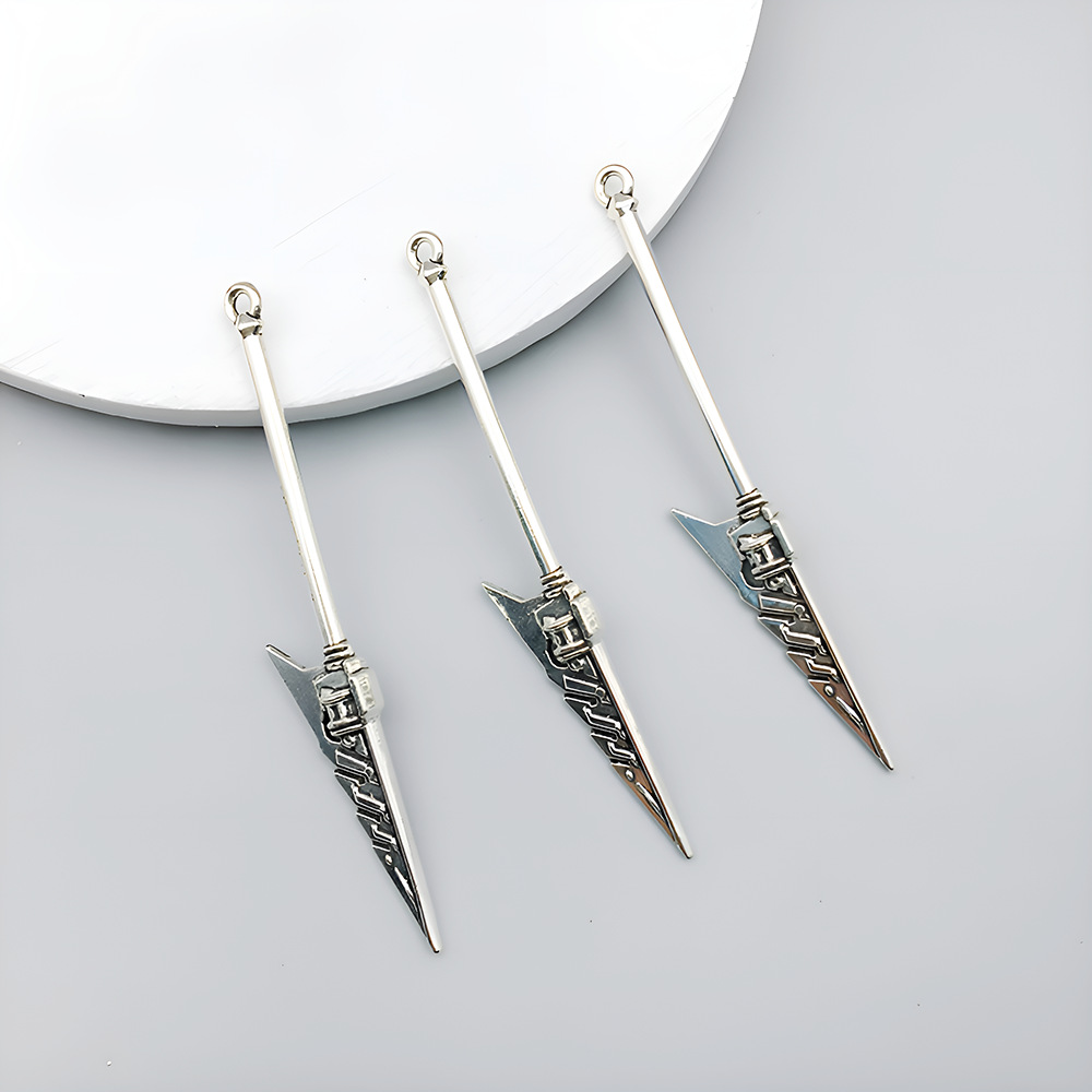 1 ancient silver sword 9*59mm-2g-16179