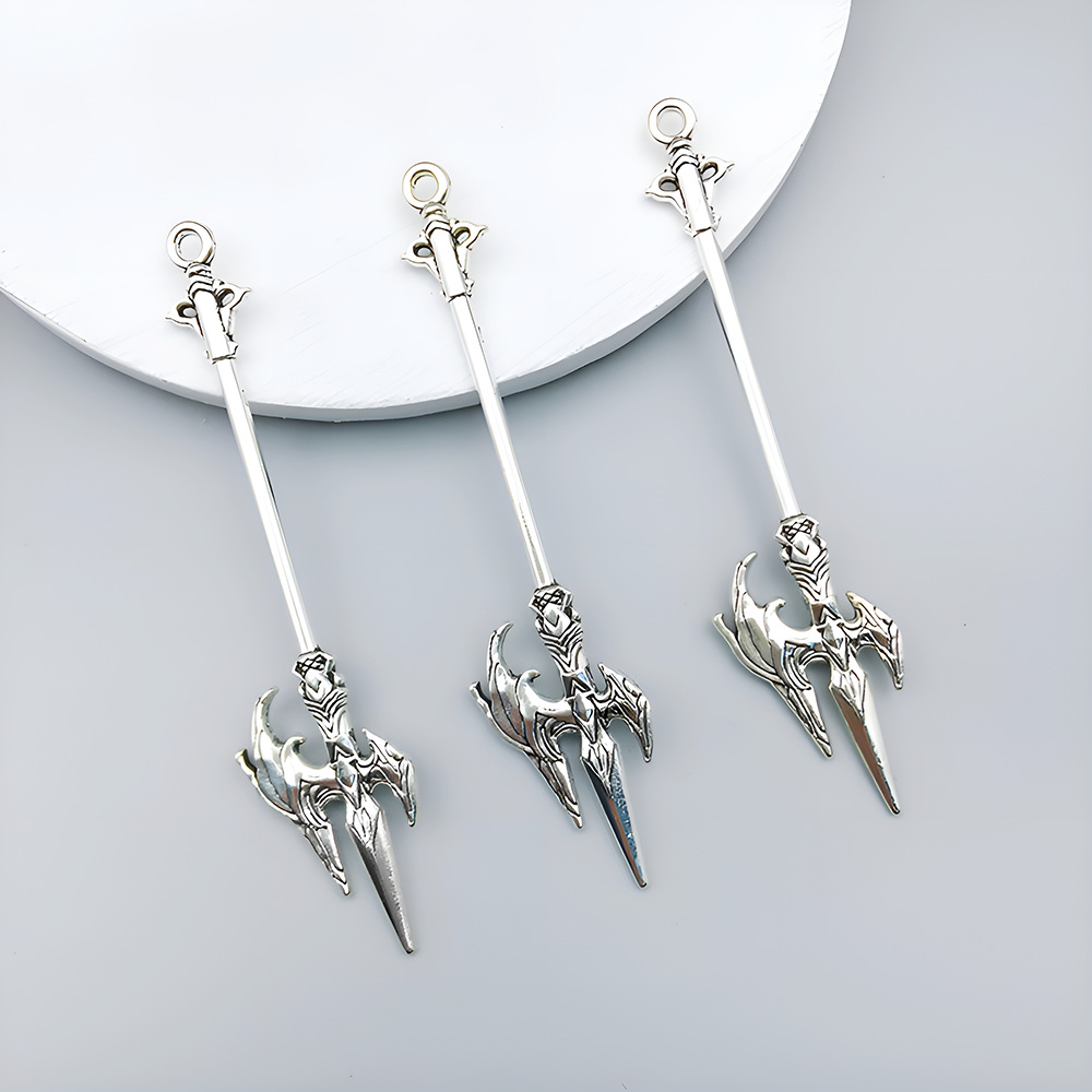 1 ancient silver sword 16*69mm-3.2g-16186