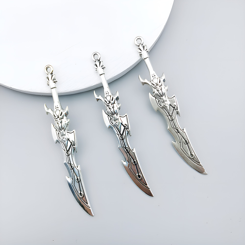 1 ancient silver sword 10*59mm-3.1g-16191