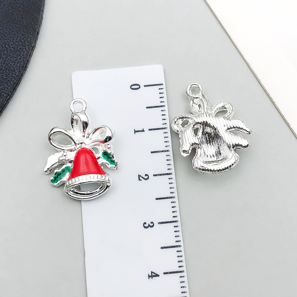 1 red oil dripping christmas bell 16*22mm-1.8g-14315