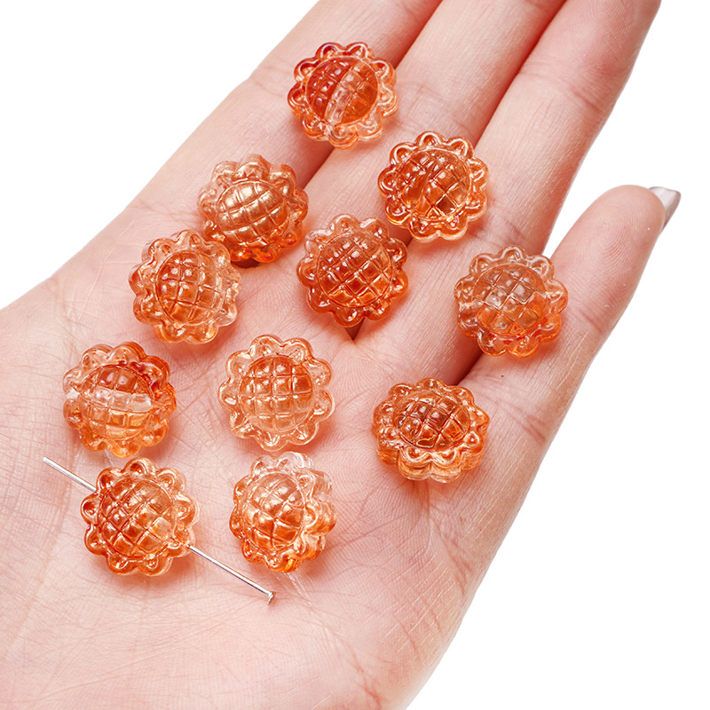 Gold pink orange red