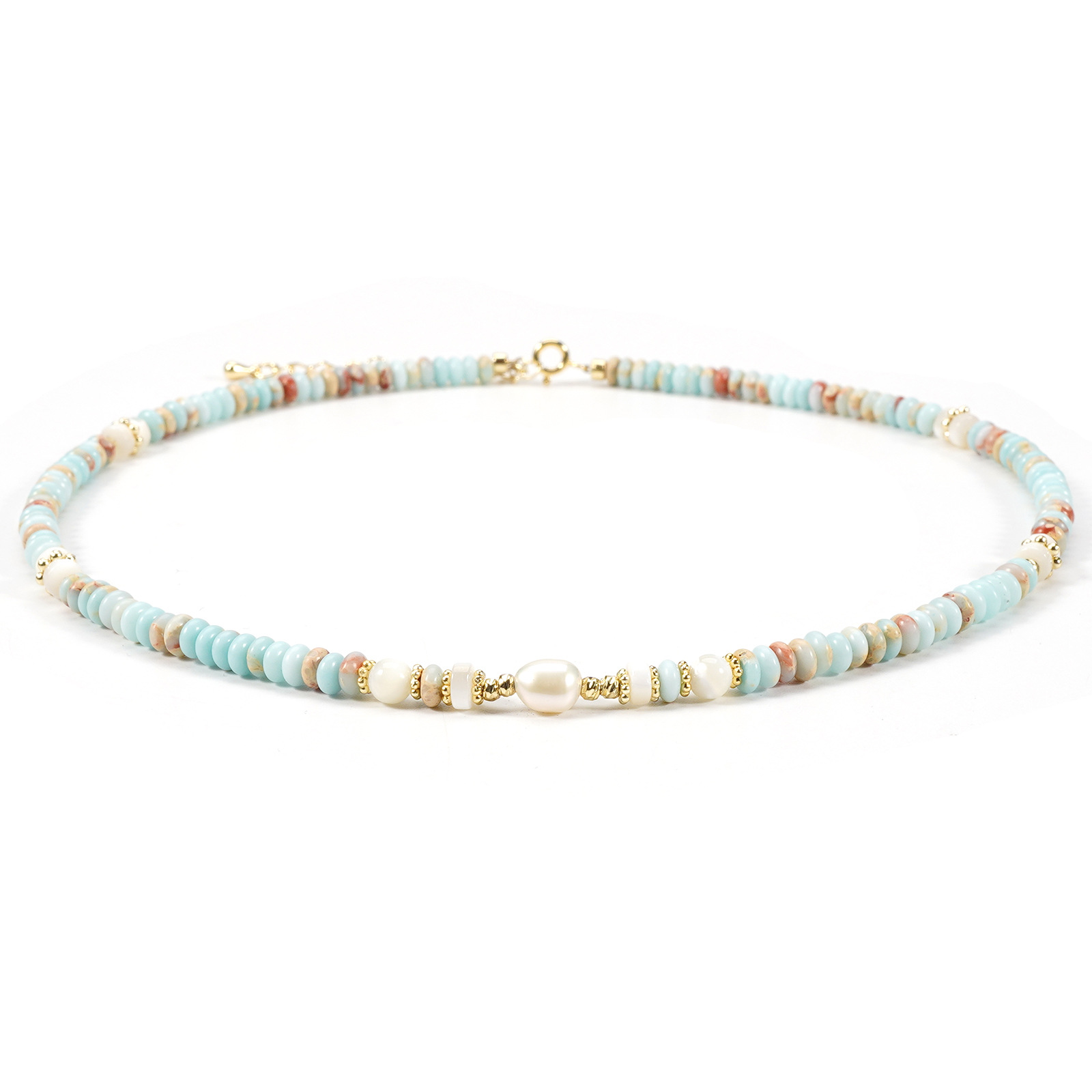 Shoushan stone necklace