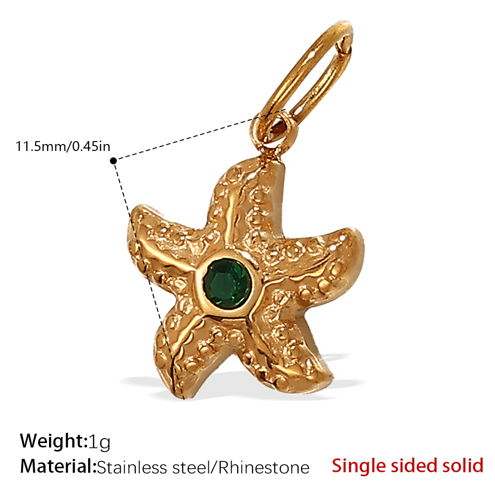 Pj302gng green diamond solid gold pendant