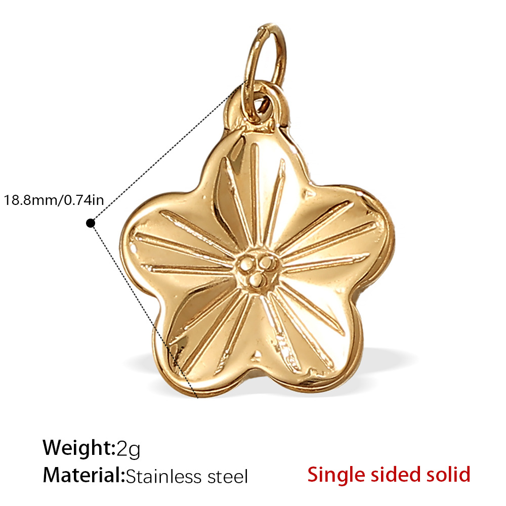 Pj211g individual gold pendant