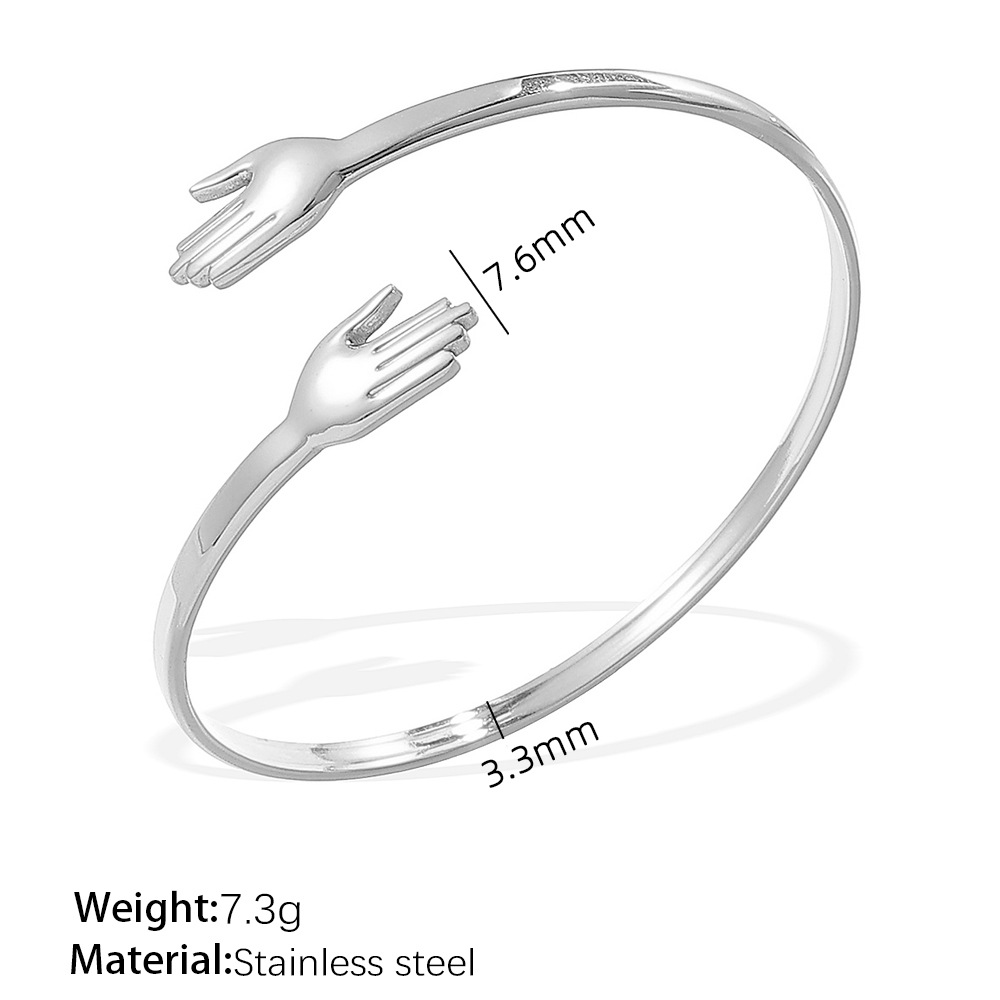 Sz238s adjustable silver bracelet