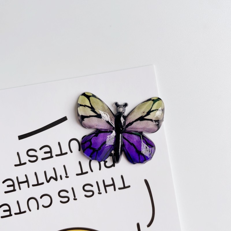 Yellow Purple Butterfly