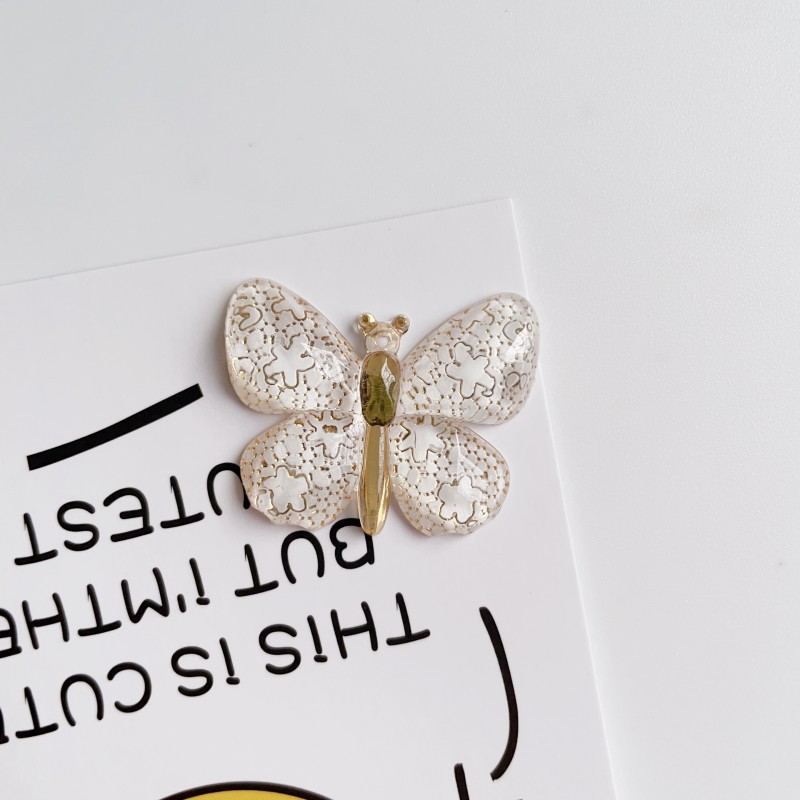 Gold thread White Butterfly