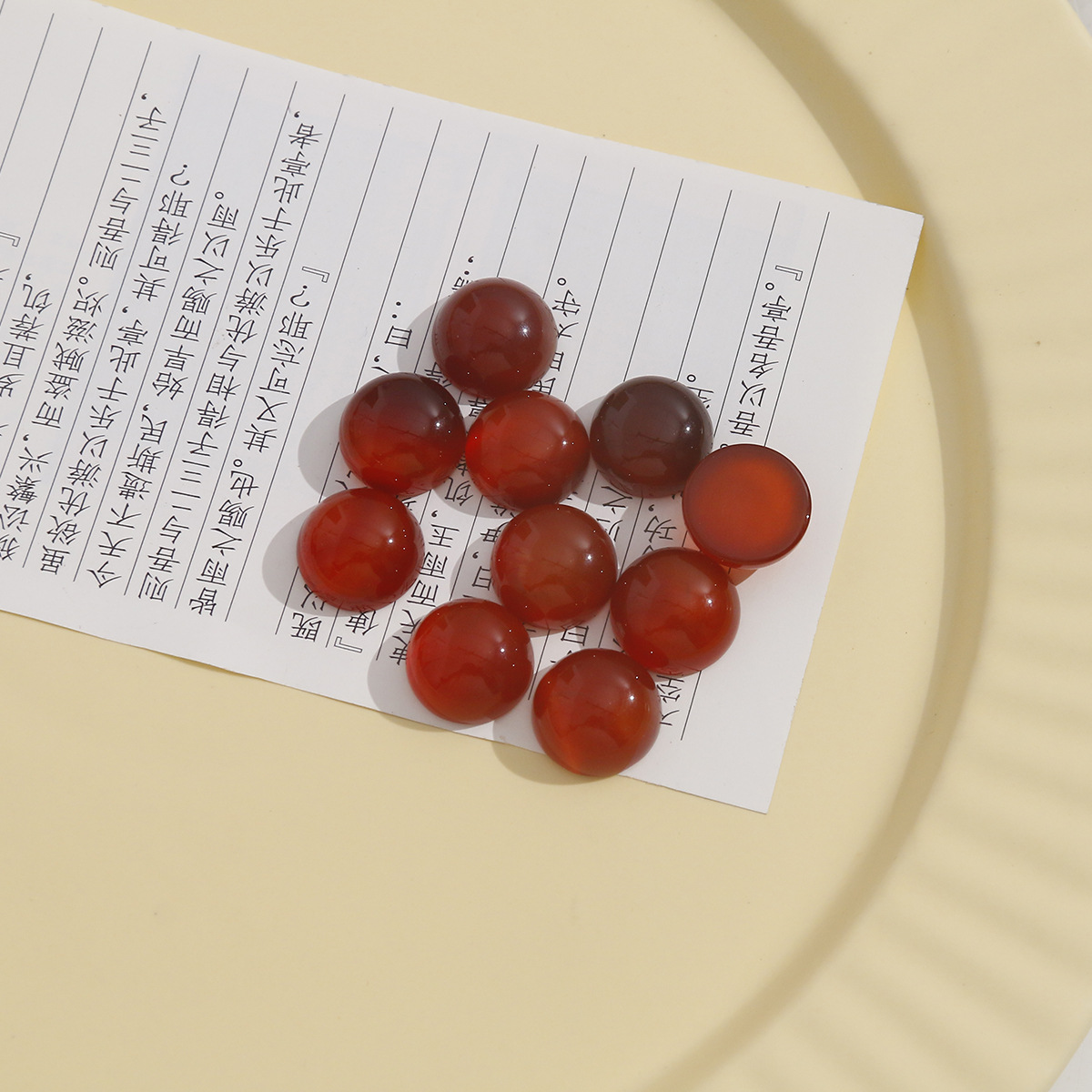 One red agate stone (thickness about 8mm)