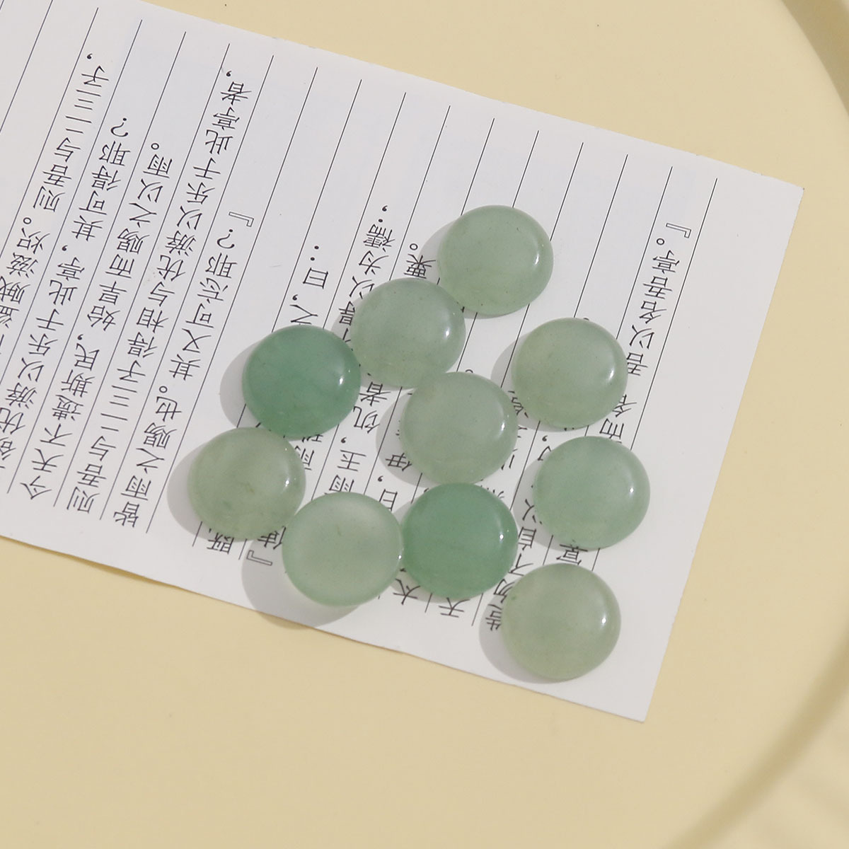 One green Dongling Stone (thickness about 5mm)