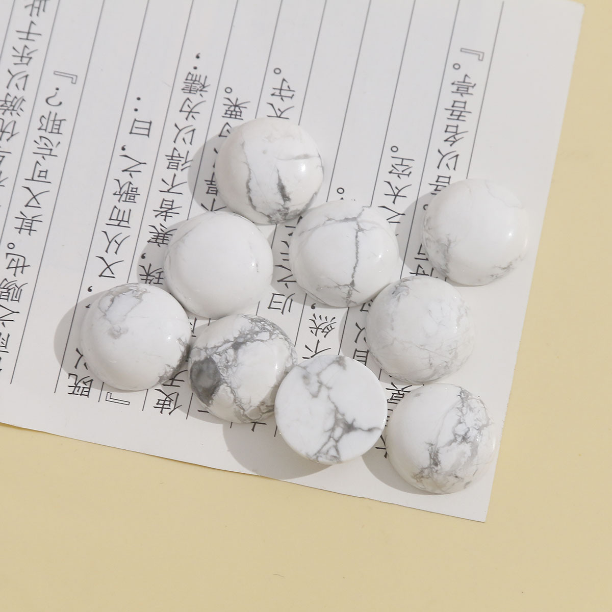 One white turquoise (thickness about 7mm)