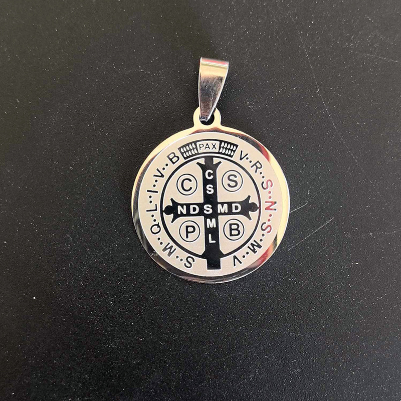 Steel color exorcist priest   steel color pearl chain corrosion model