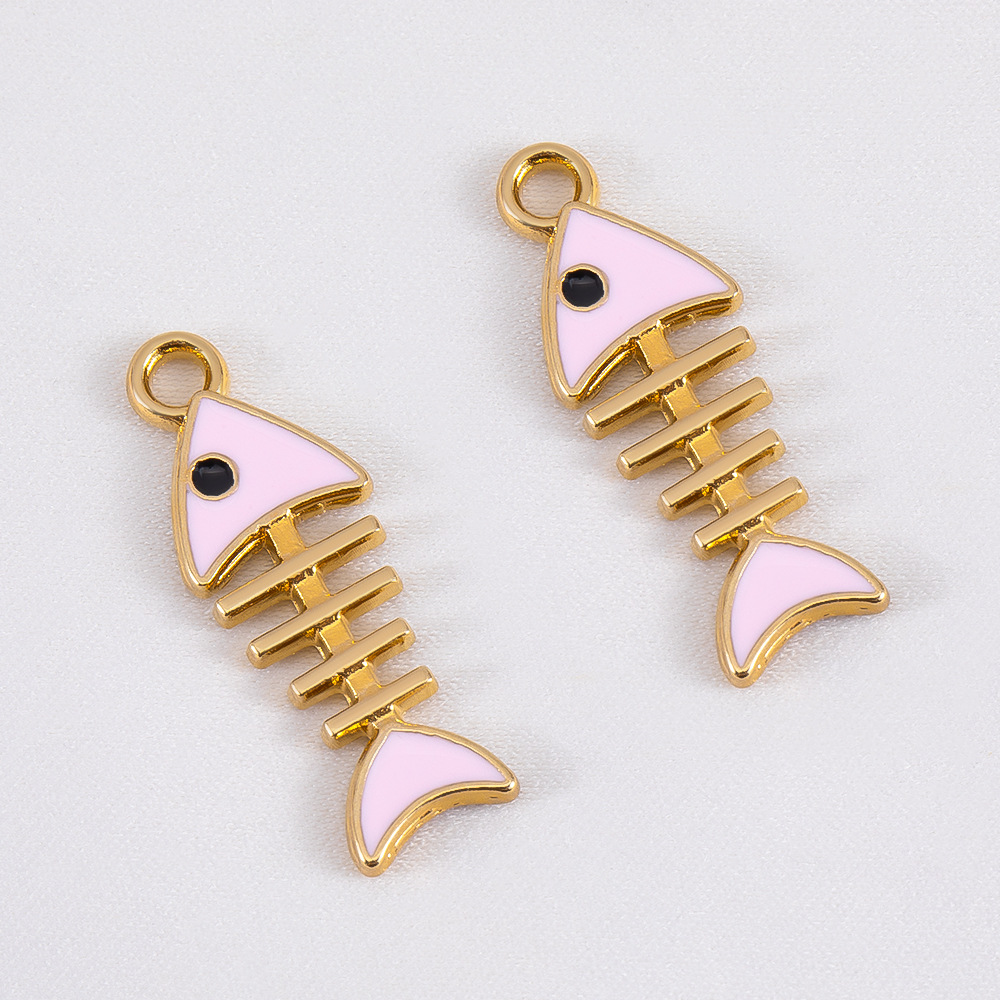 Fish bone - light pink -8.5x24