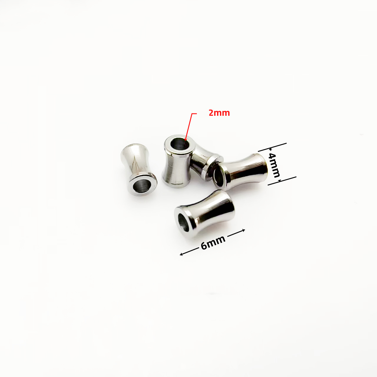 Stainless steel 4x 6mm hole 2mm