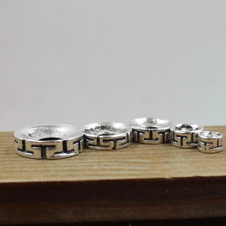 Ancient silver 12x3mm