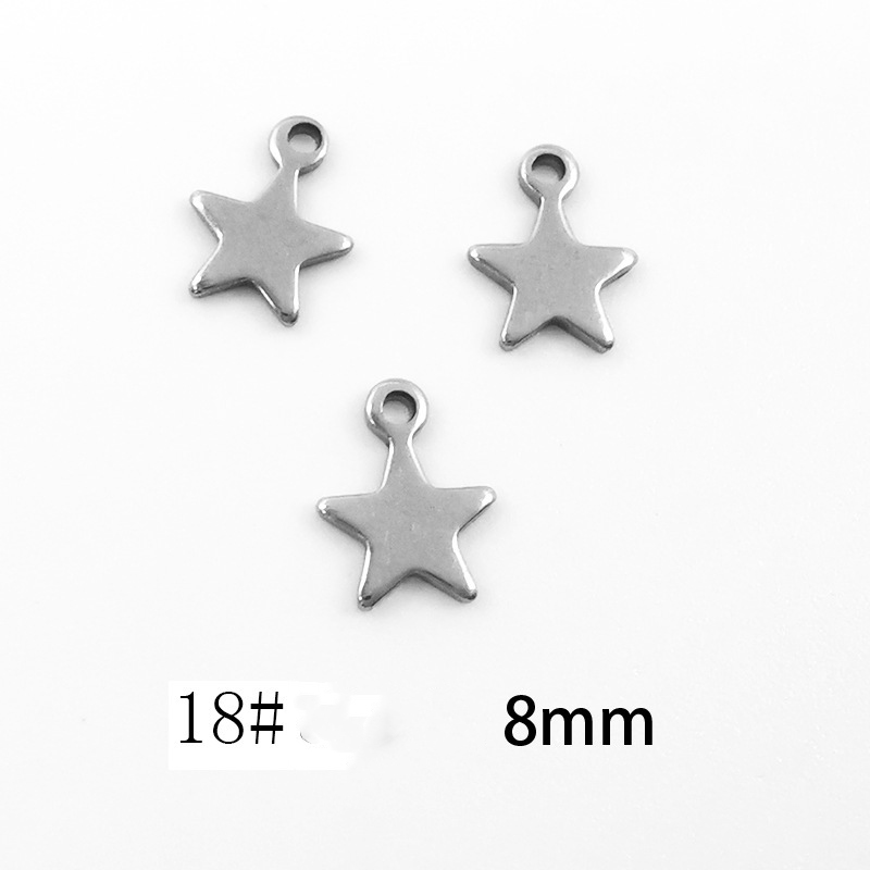 18# solid five-pointed star 8mm