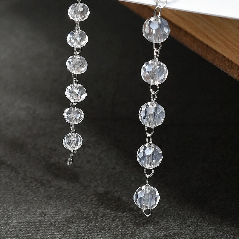 Transparent crystal white k chain