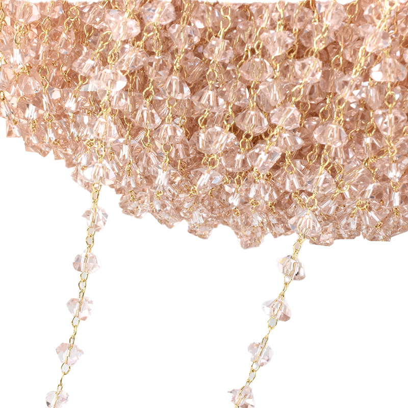 gouache crystal-kc gold chain