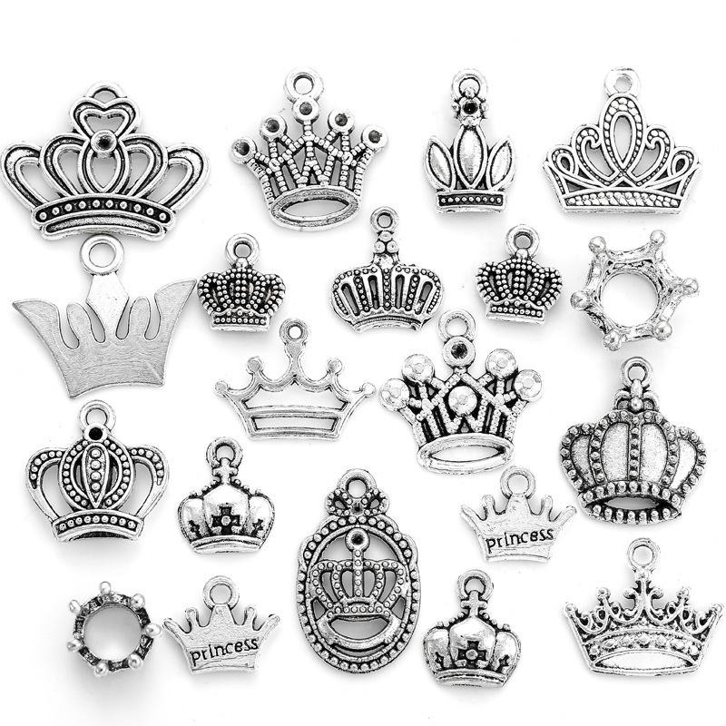 20pcs random mixed color crowns
