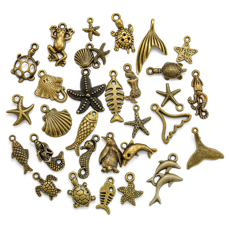 Ancient green mixed style 30 random pieces