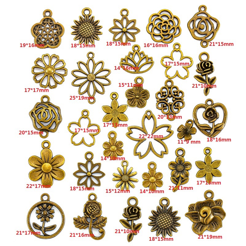 30pcs ancient green fixed/30g