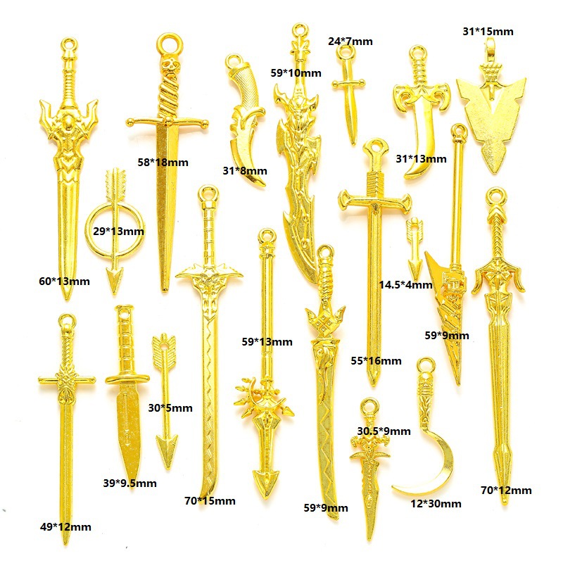 Anime weapons 20 pieces 29g gold