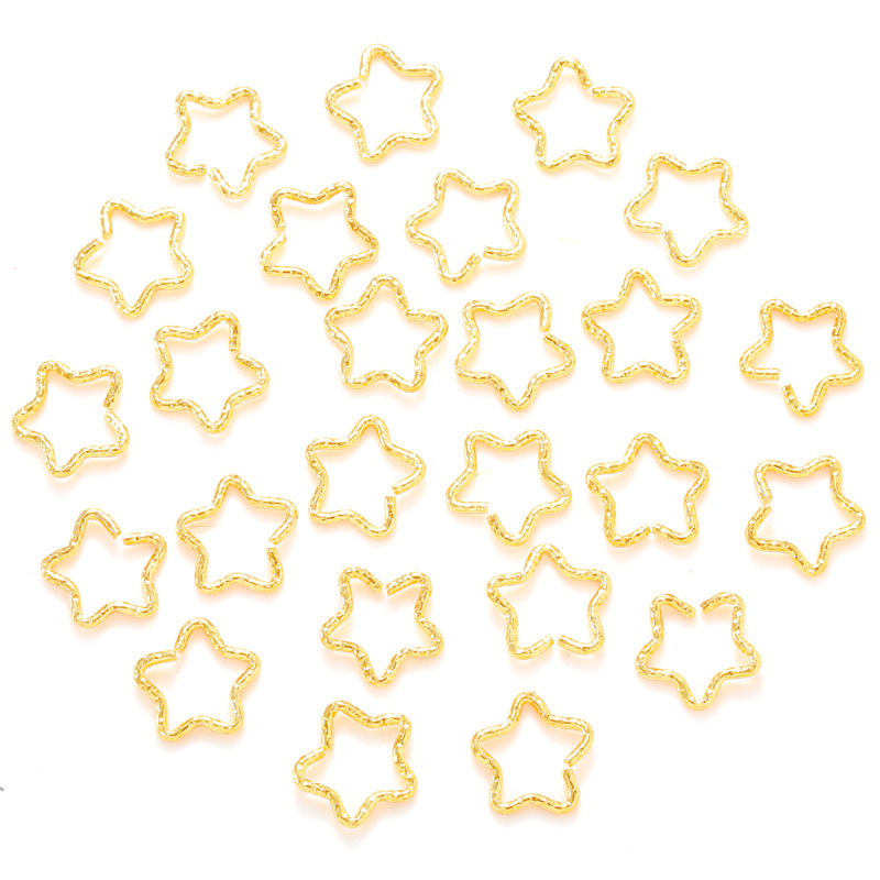 Five-pointed star KC gold/1.5*16*16mm/0.6g