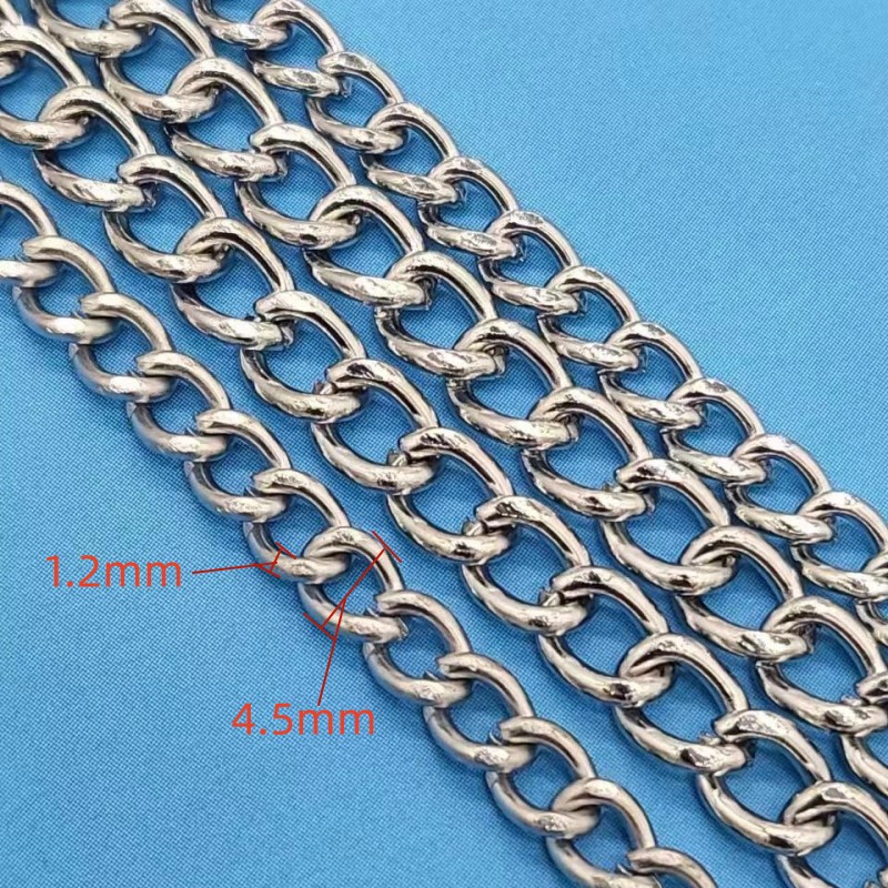 2 meters a pack of white K grinding chain Y1-D-10/1.2*4.5mm/50g