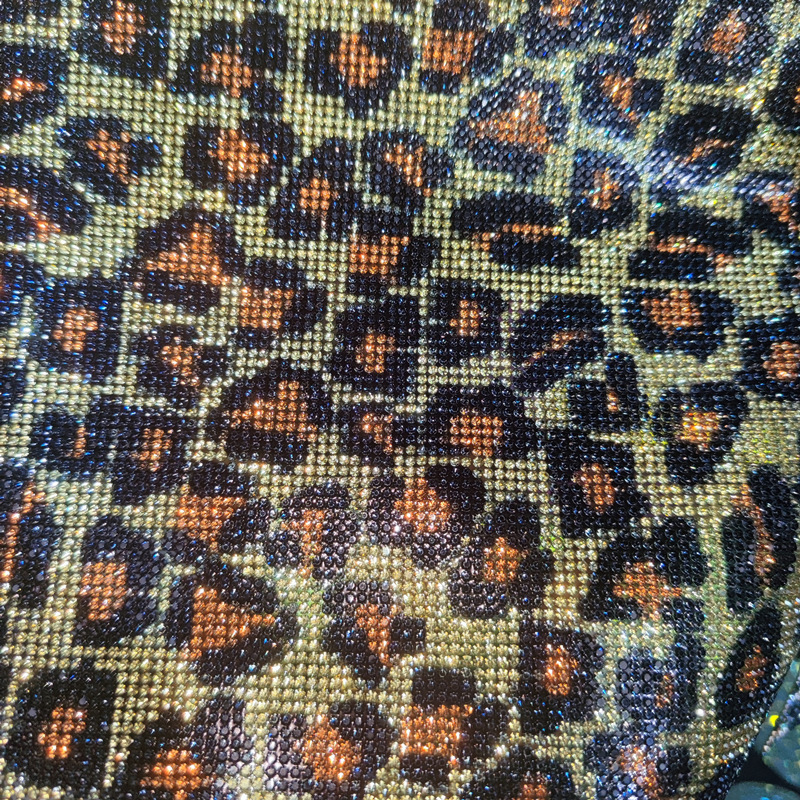 Yellow Black gold leopard print