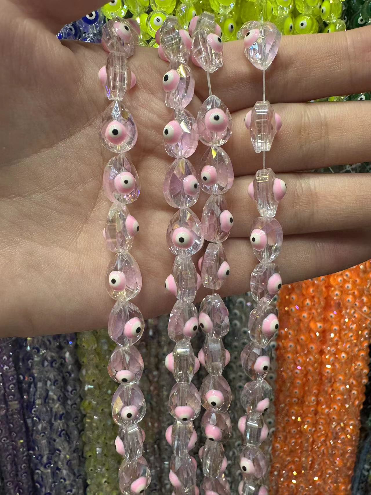 Pink water drops