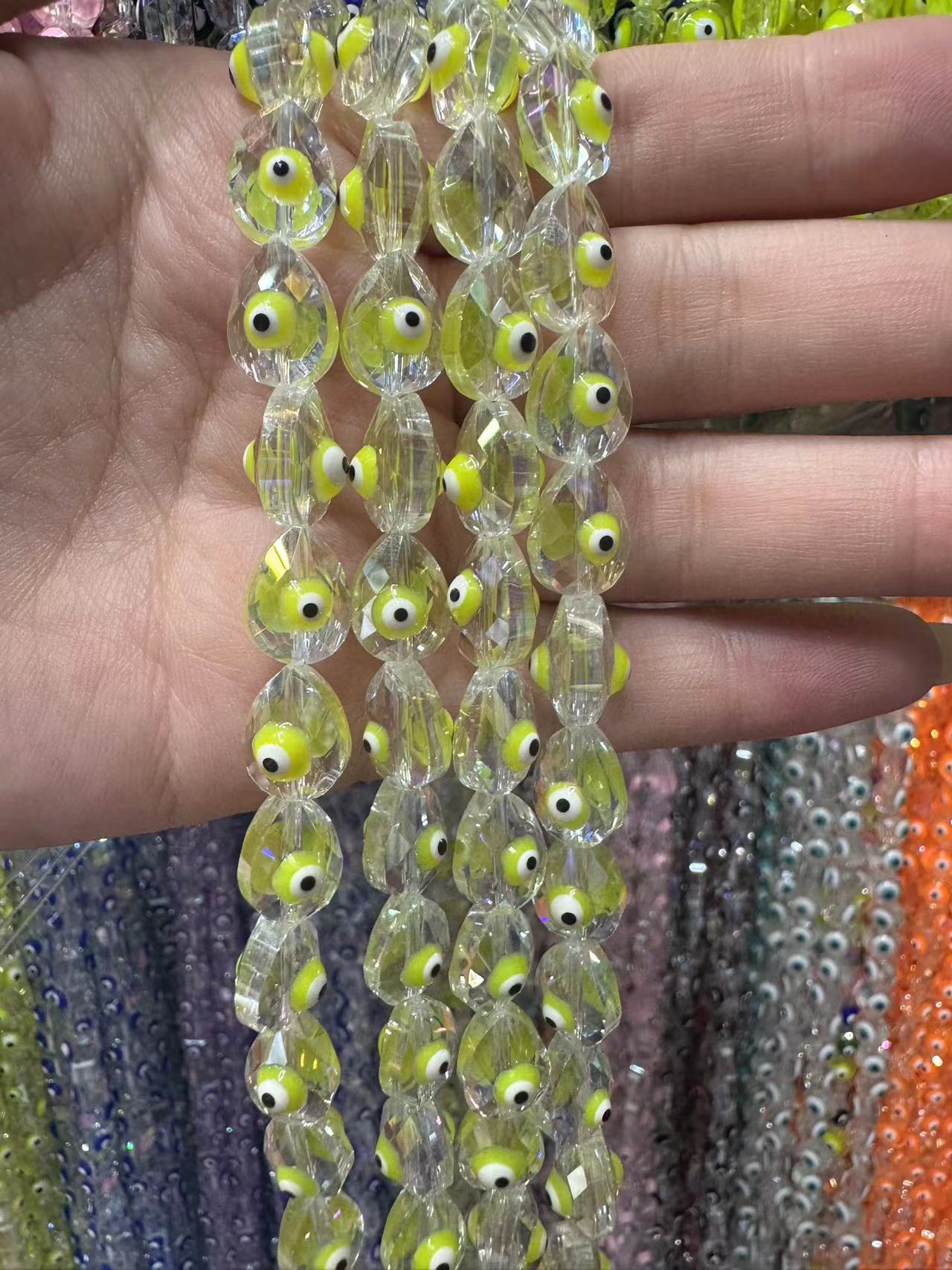 Yellow water droplets