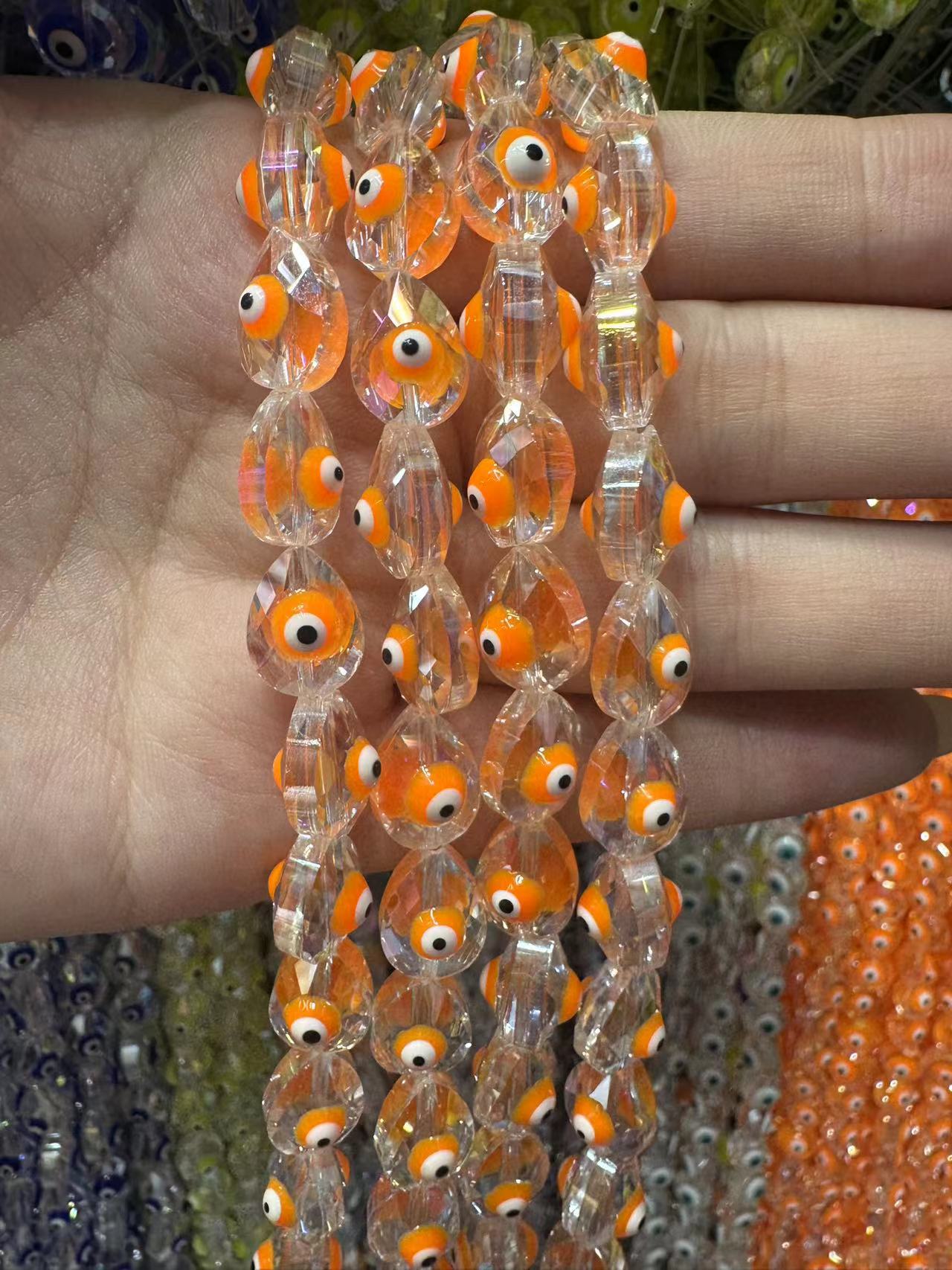 Orange water drops