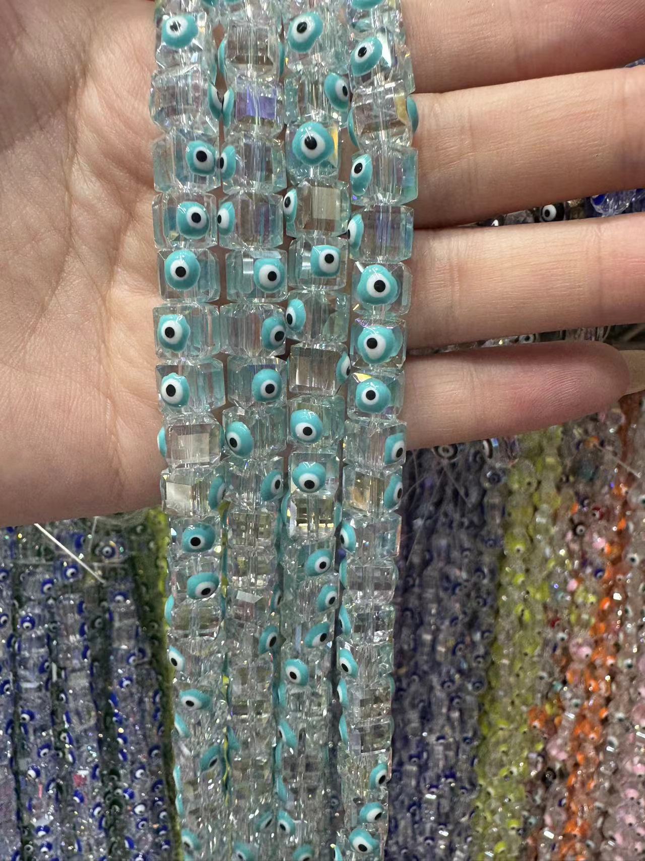 Lake blue square eyes