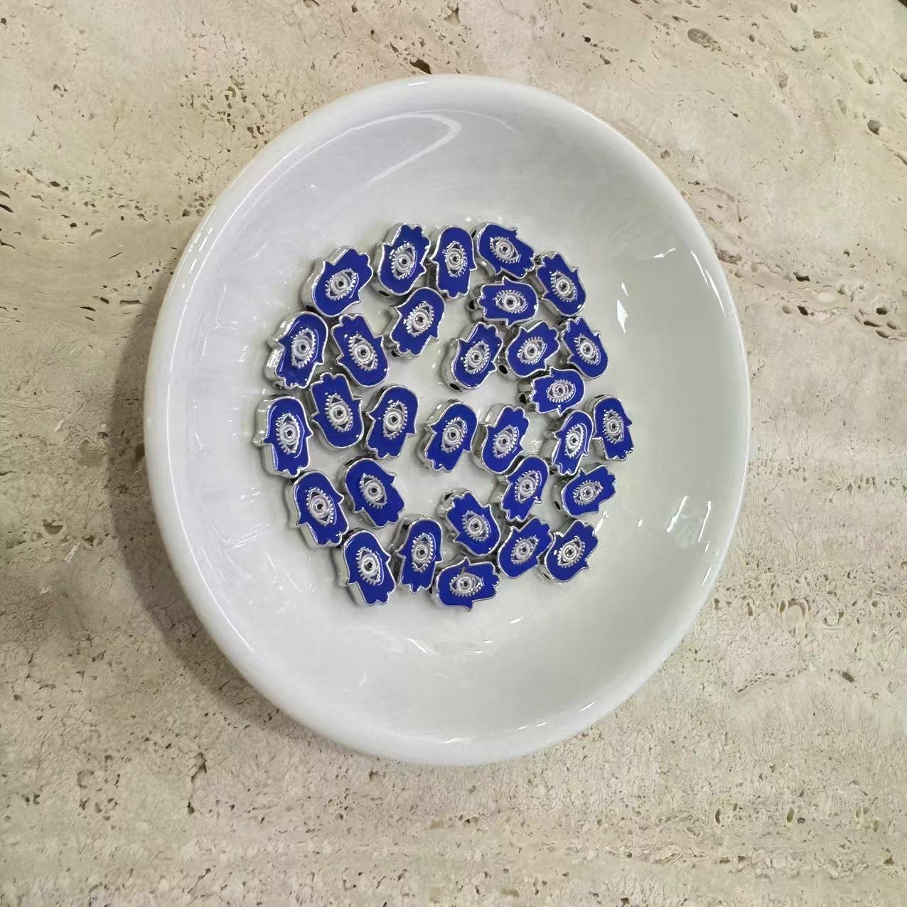 Royal blue eyes silver