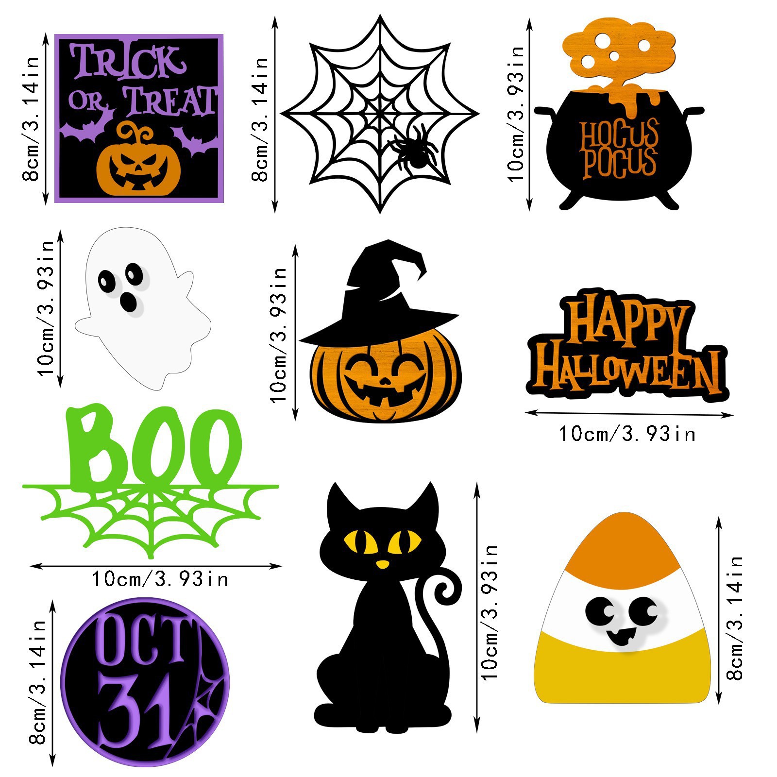 Ghost Pumpkin Ornaments -2