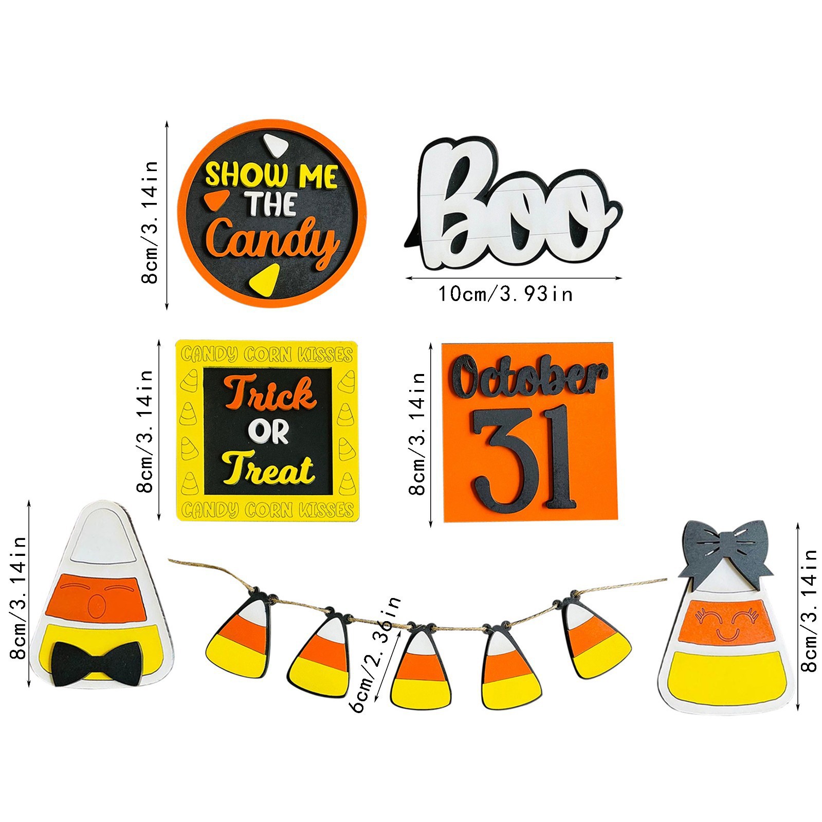 Ghost Pumpkin Ornaments -4