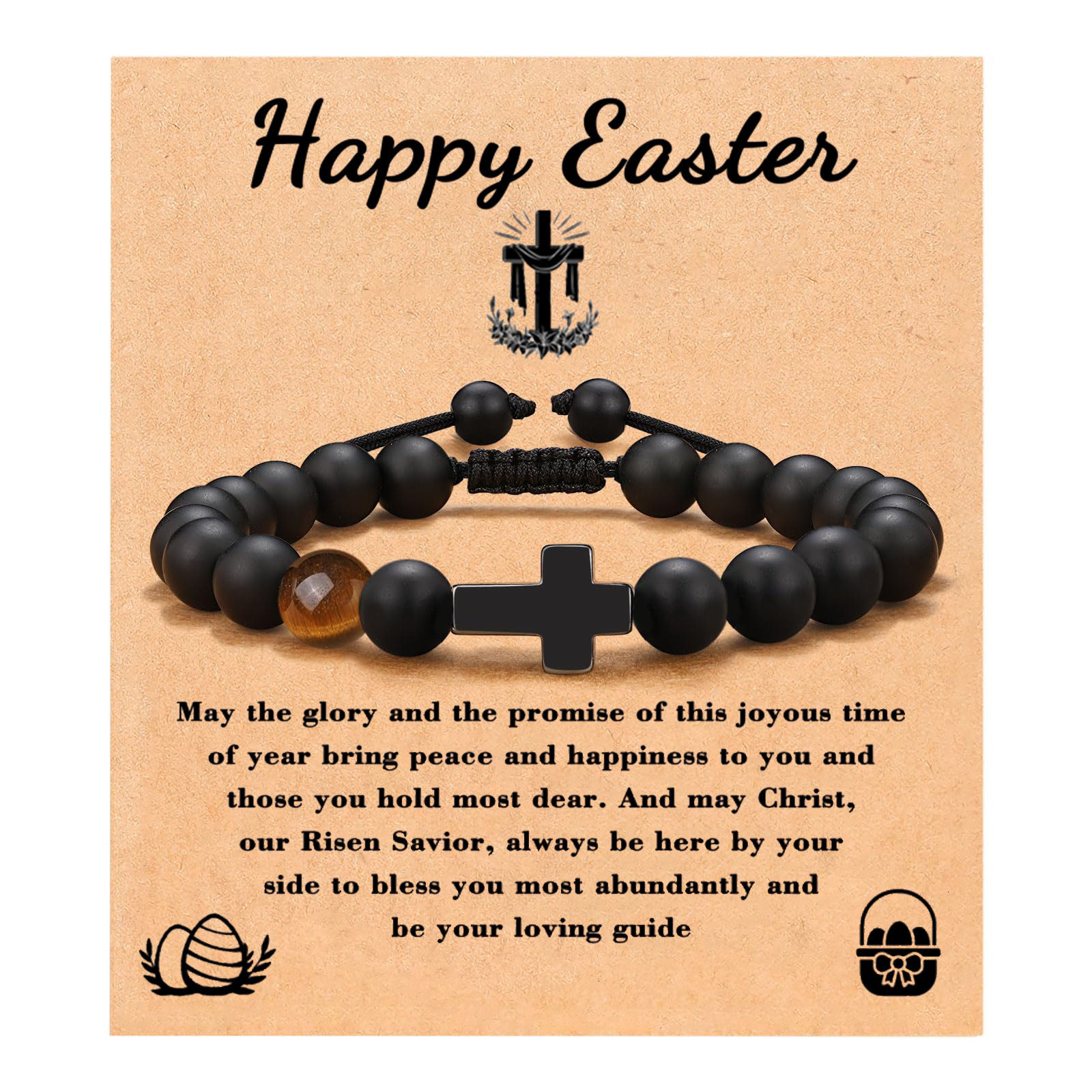 Tiger eye black matte