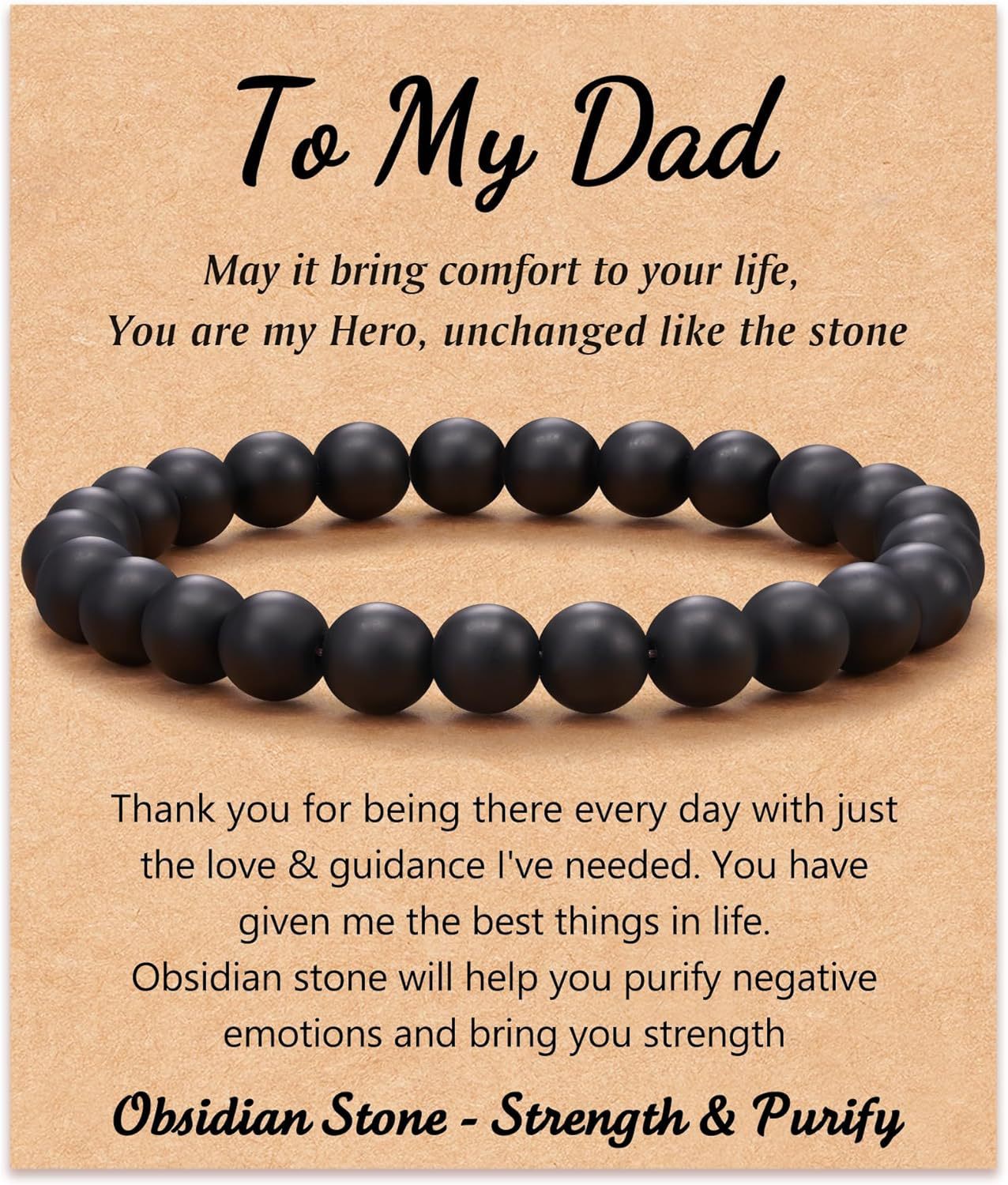 Black Frosted to my dad Card