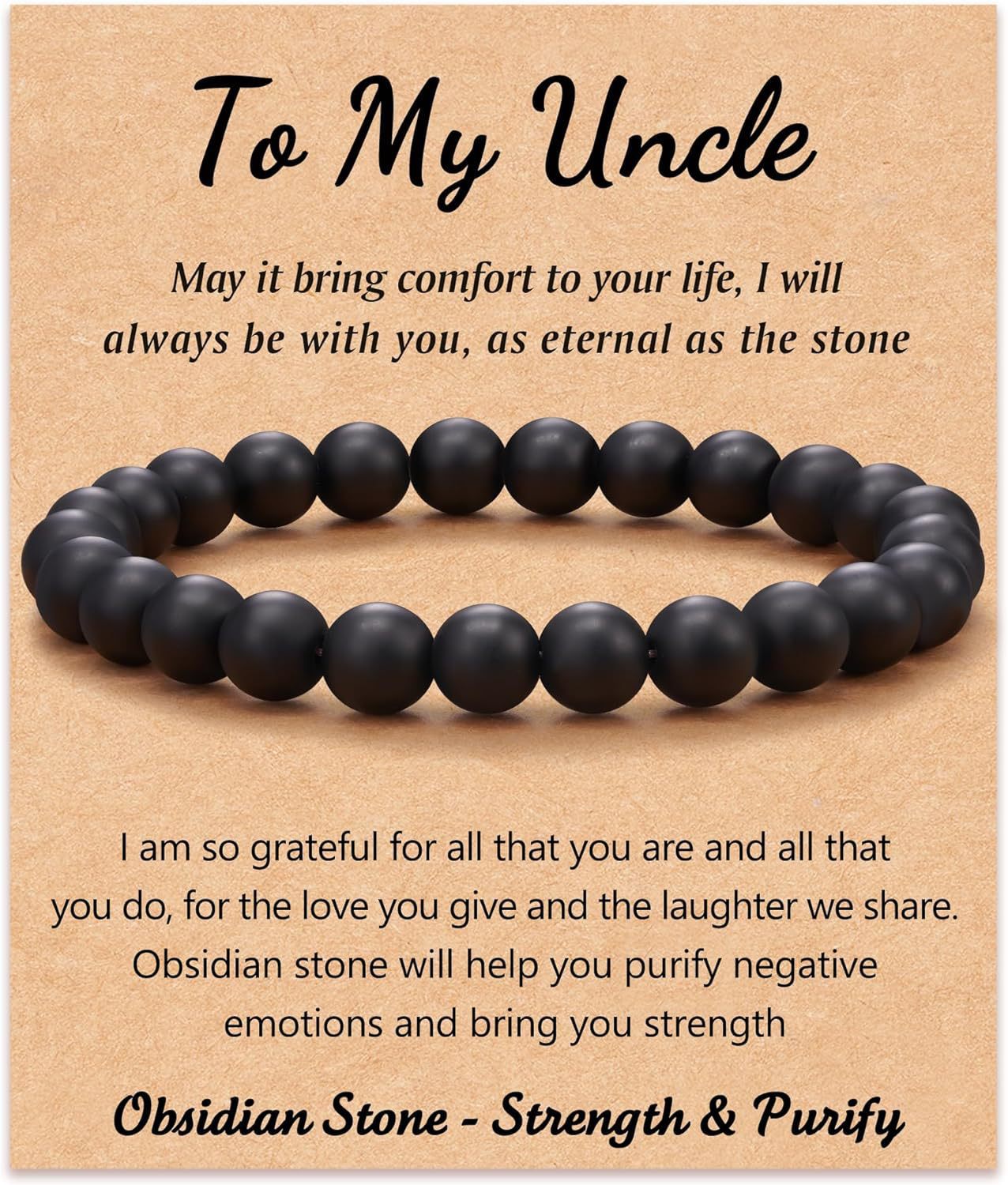 Black Frosted to my uncle Card