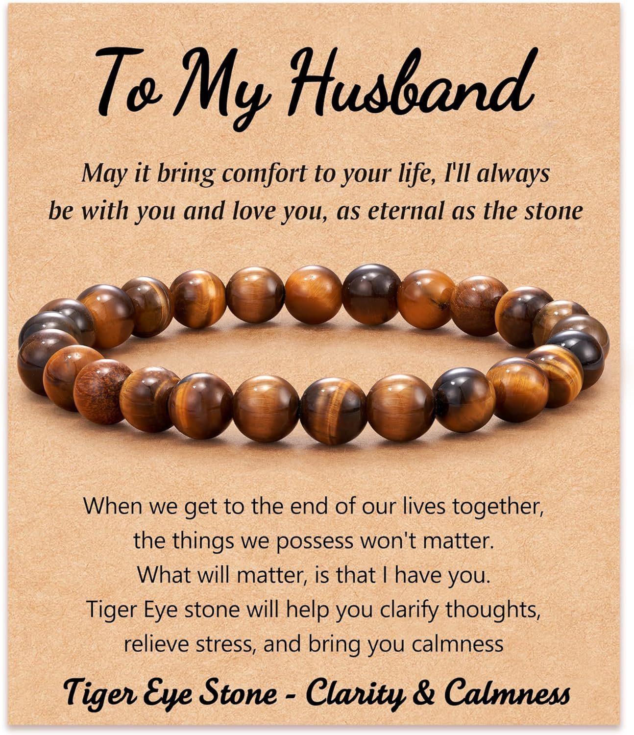 Tiger Eye to my husband Card