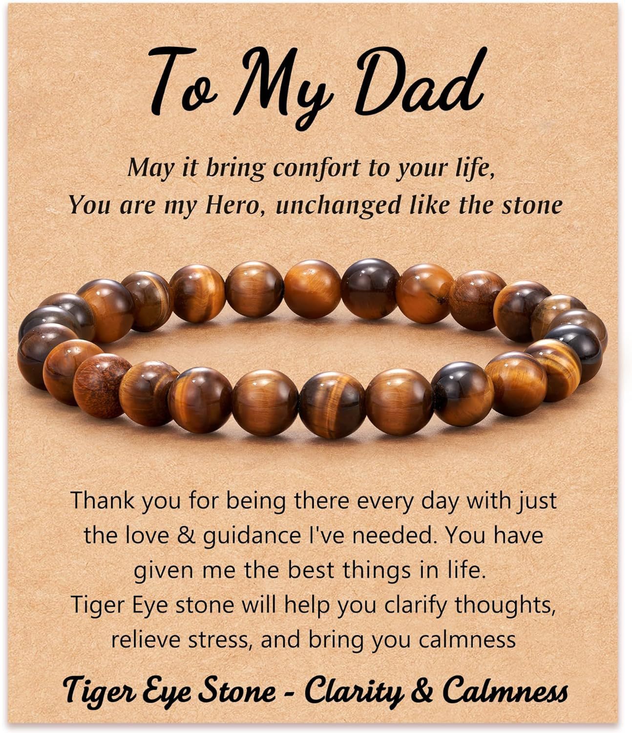Tigers Eye to my dad Card