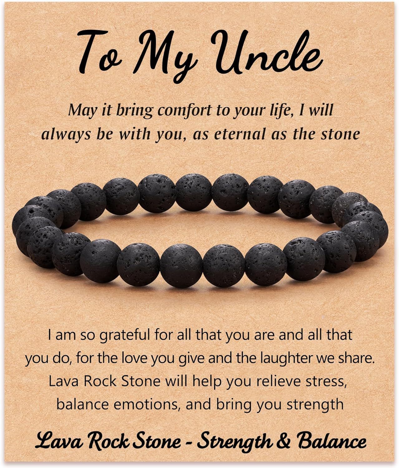 Volcanic Stone to my uncle Card