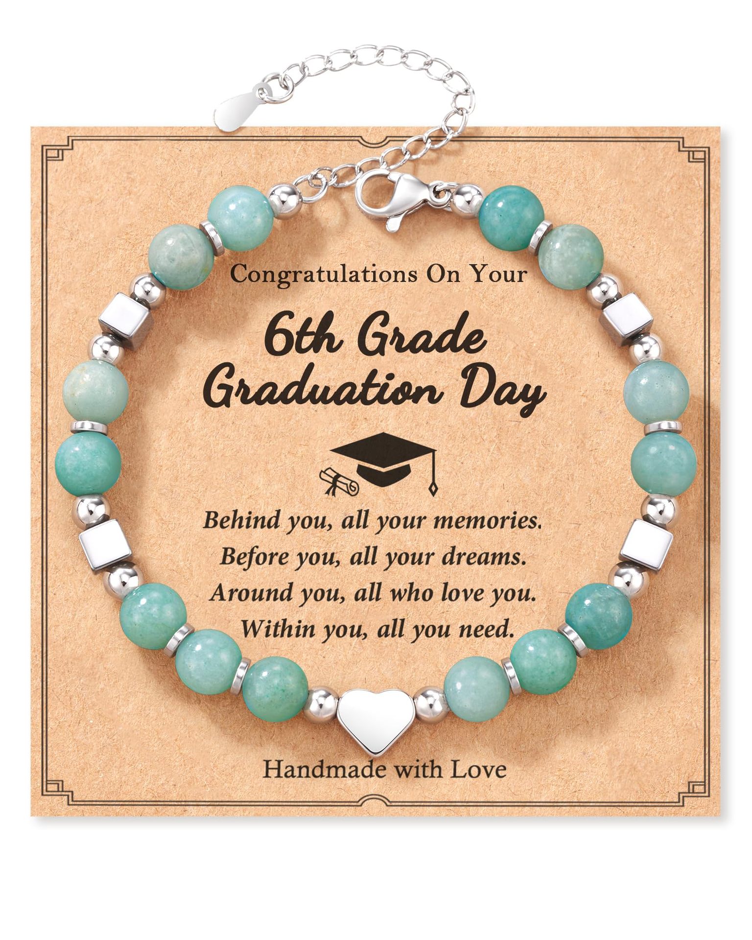 6th Grad Card-Hearts