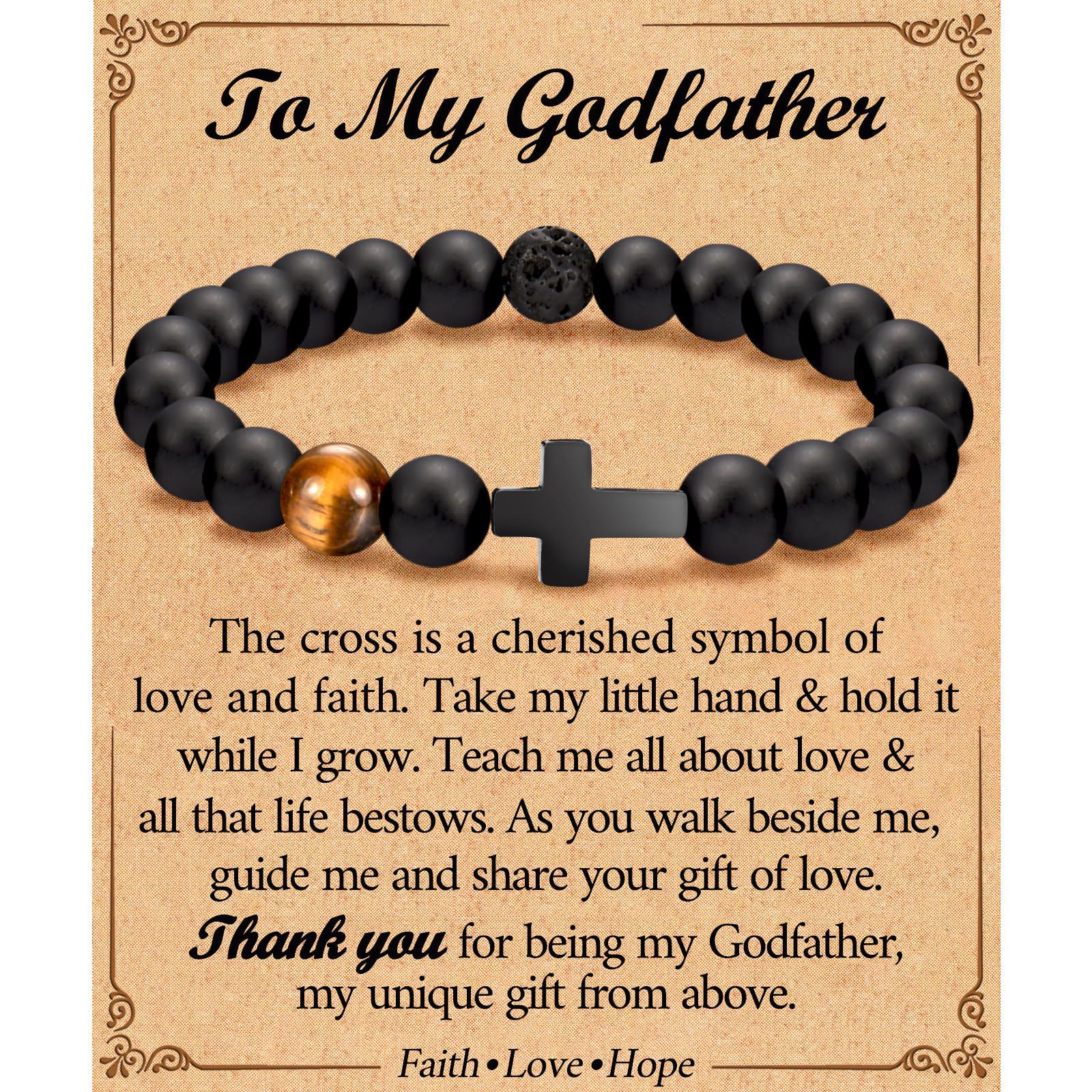 Bracelet To My Godfather Card