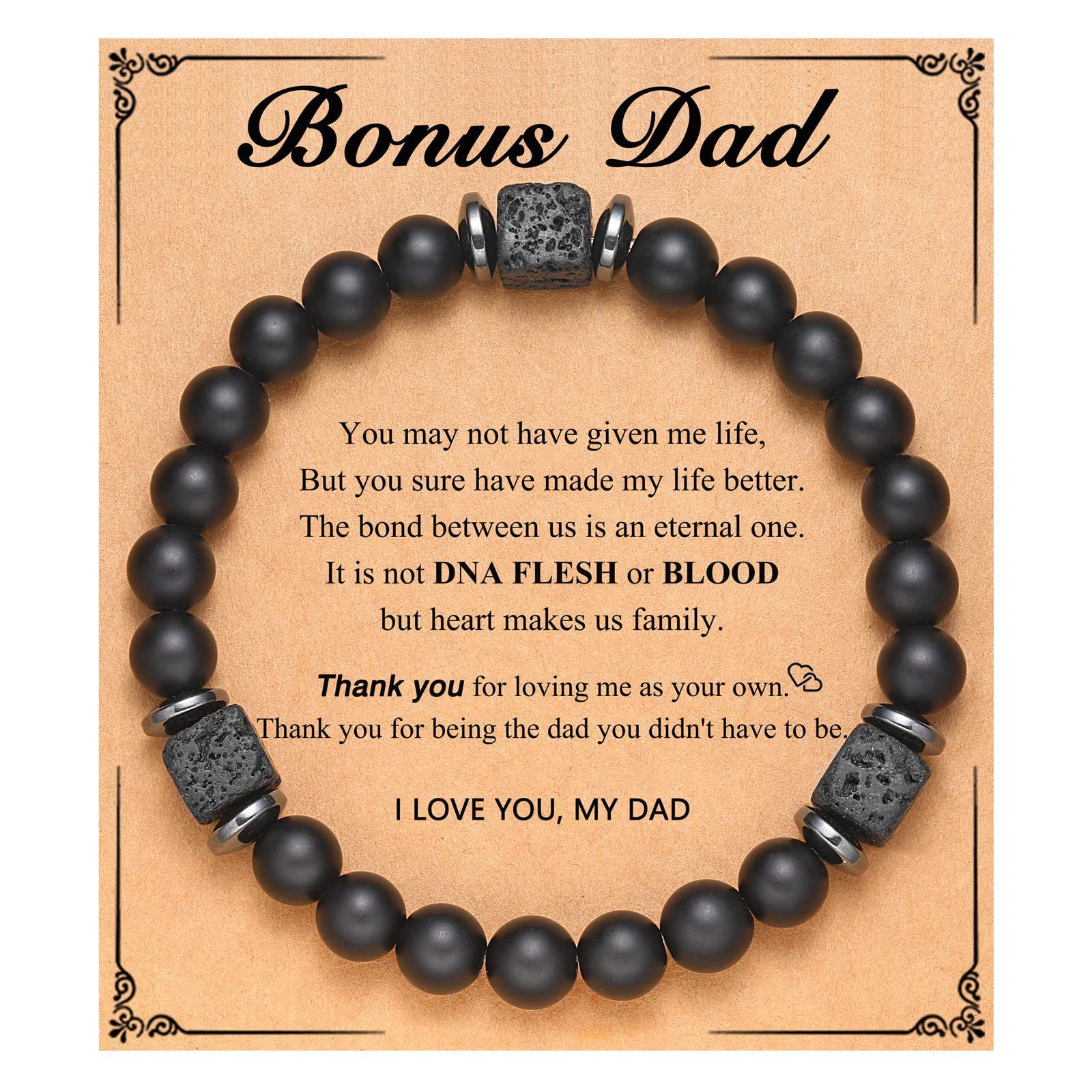 Volcanic Stone Bracelet Bonus Dad Card